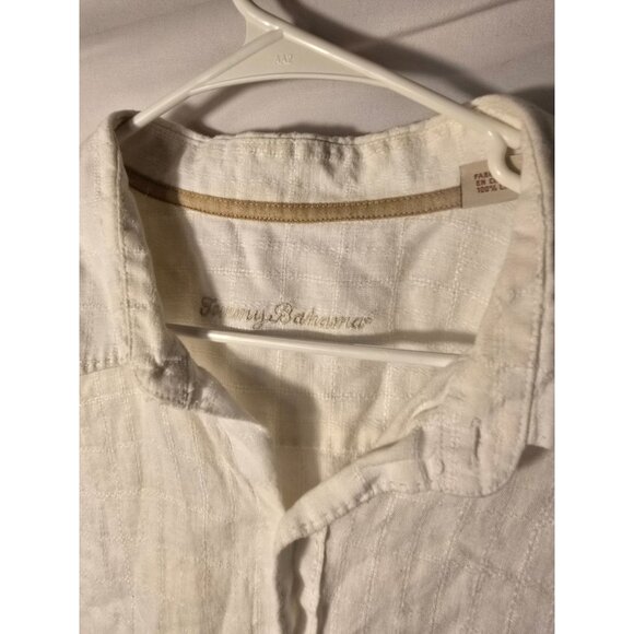 Tommy Bahama Mens White Long Sleeve Linen Shirt Size XXL 2X Beach Photos - Picture 2 of 3